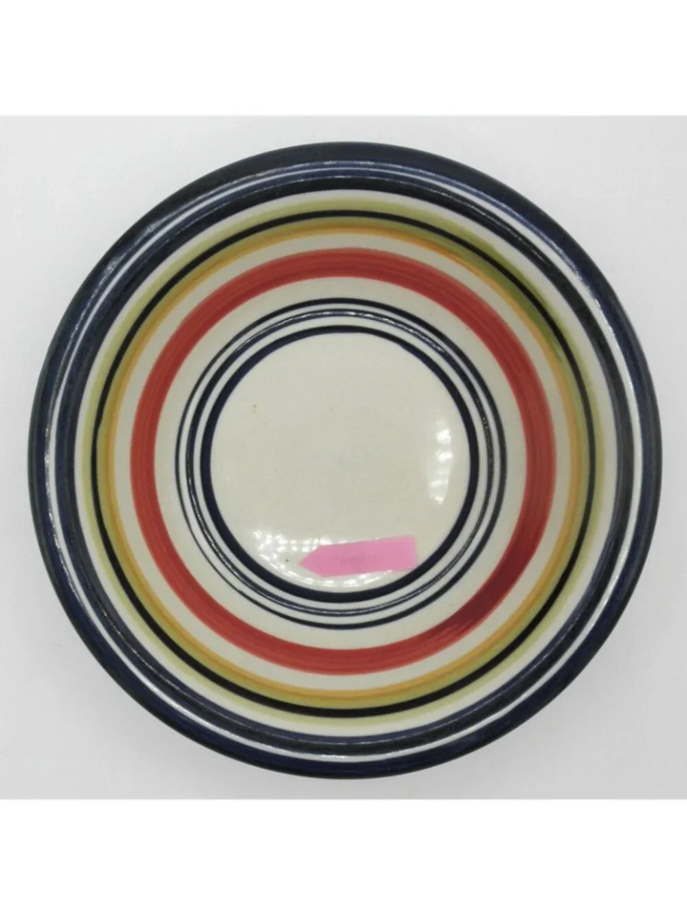 Multi Stripe by Pier 1 Bowl Set of 4 Pattern PERMUS Lot A GLAZE FLAWS